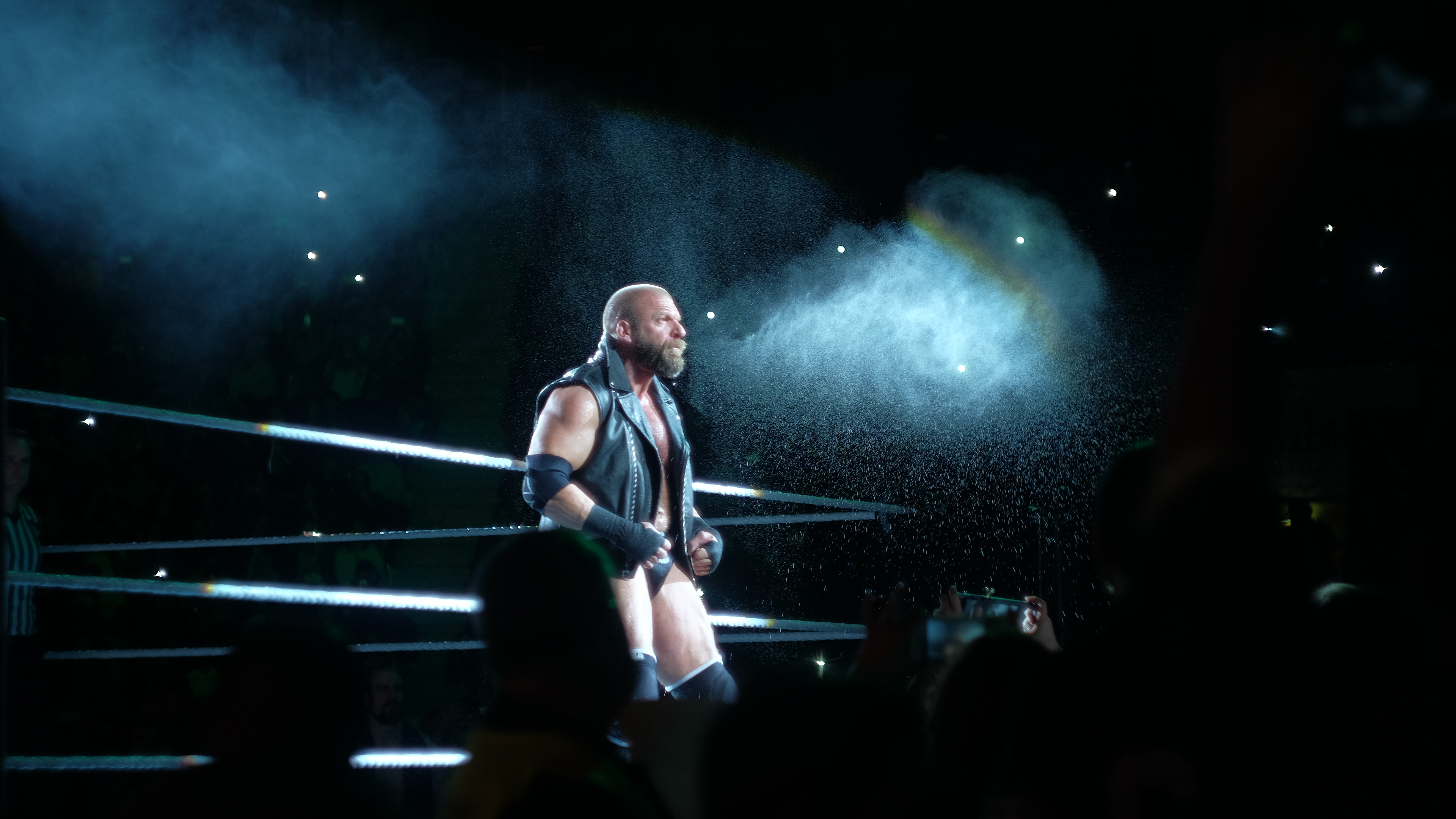 triple h live in lisbon with wwe